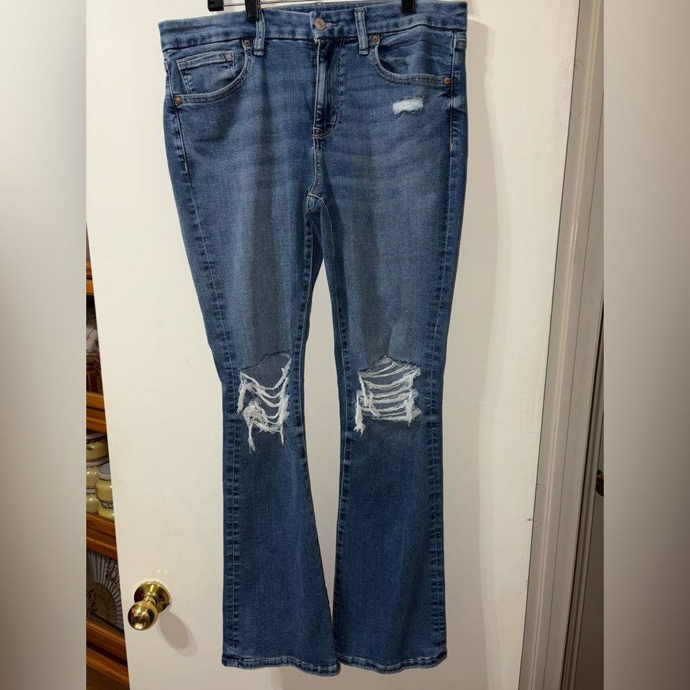 American Eagle Size 12R High Rise Skinny Kick Next Level Jeans